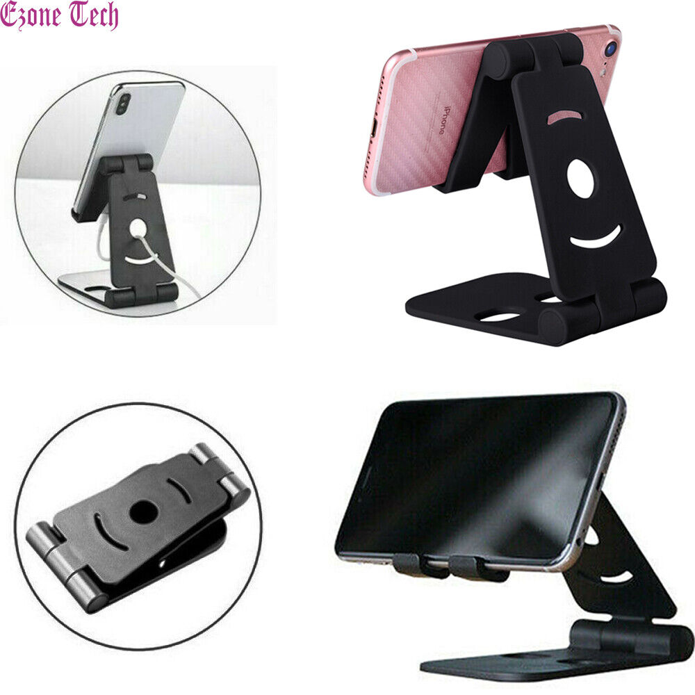 Universal Cell Phone Tablet Desk Stand Holder Mount Cradle Adjustable Foldable