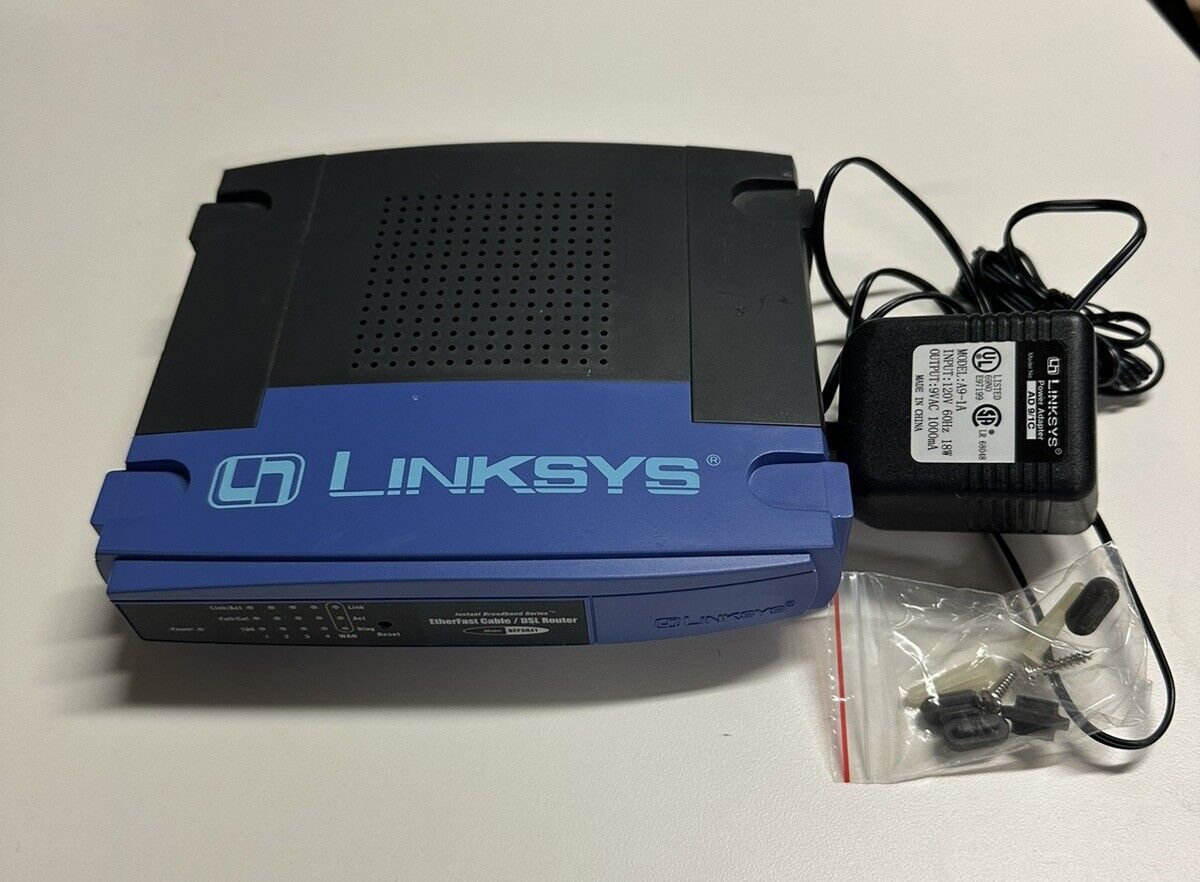 Linksys BEFSR41 10 Mbps 4-Port 10/100 Router (BEFSR41 v2) Tested Works