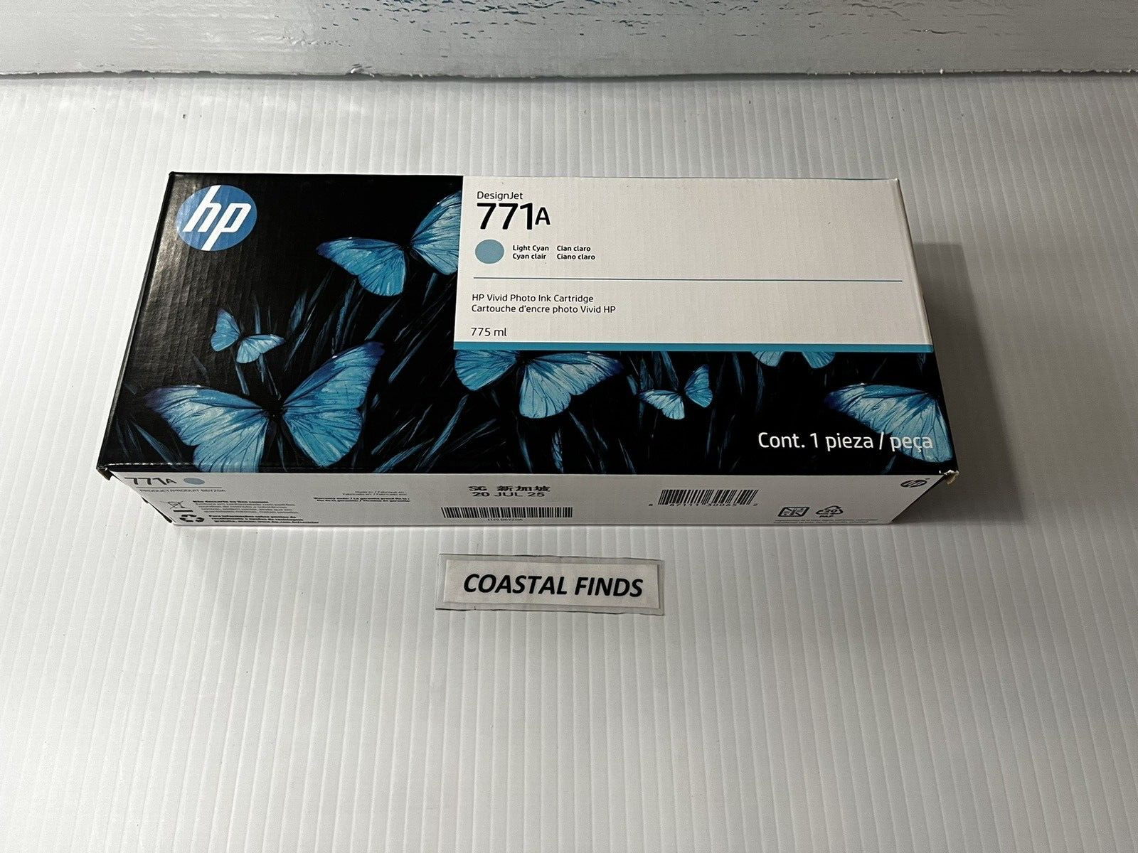 HP 771A Light Cyan Ink Cartridge B6Y20A OEM NEW Sealed Current 2025 Date Z6200