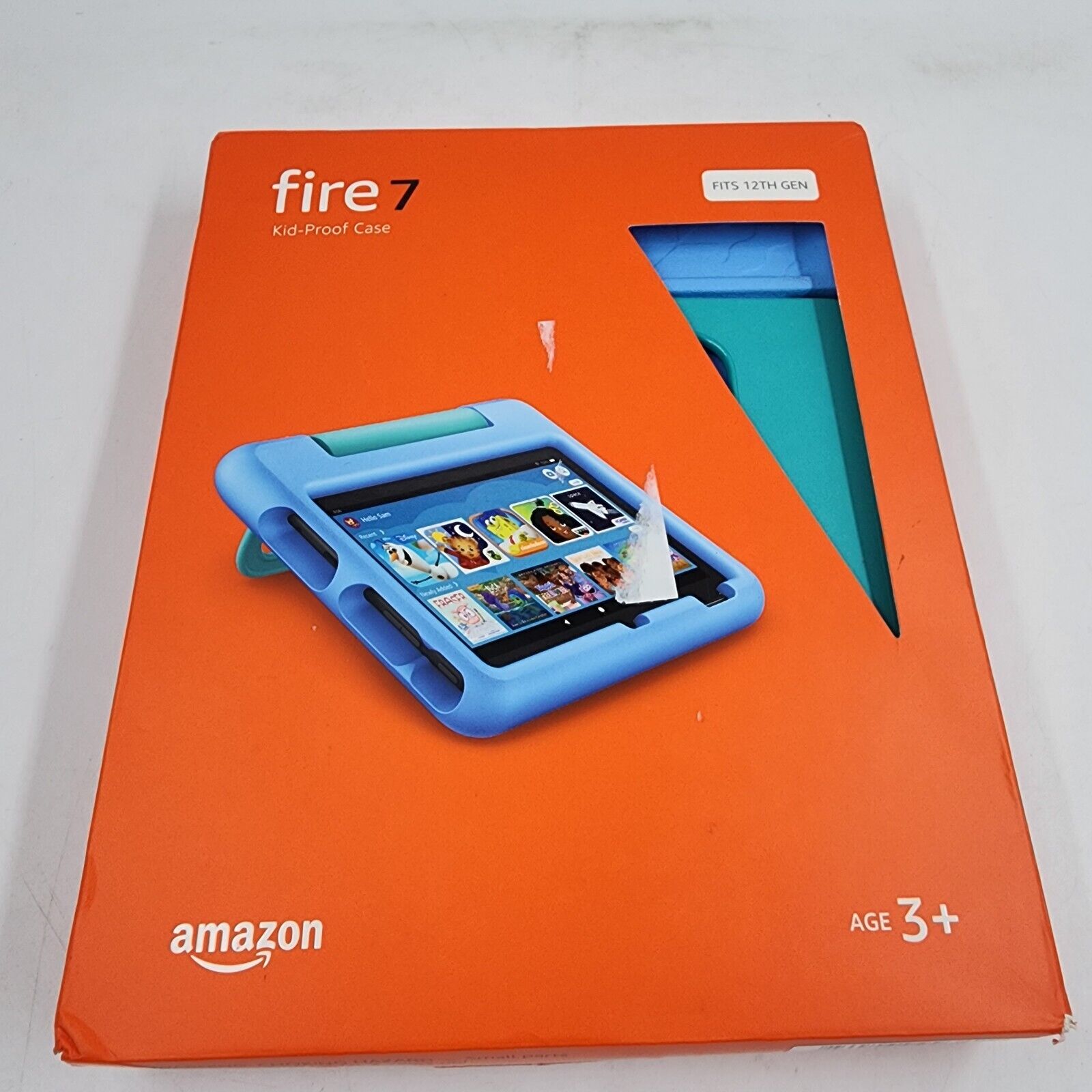Amazon Fire 7 Tablet Kid-Proof Case 3+ Blue 12th Generation 2022 Release~