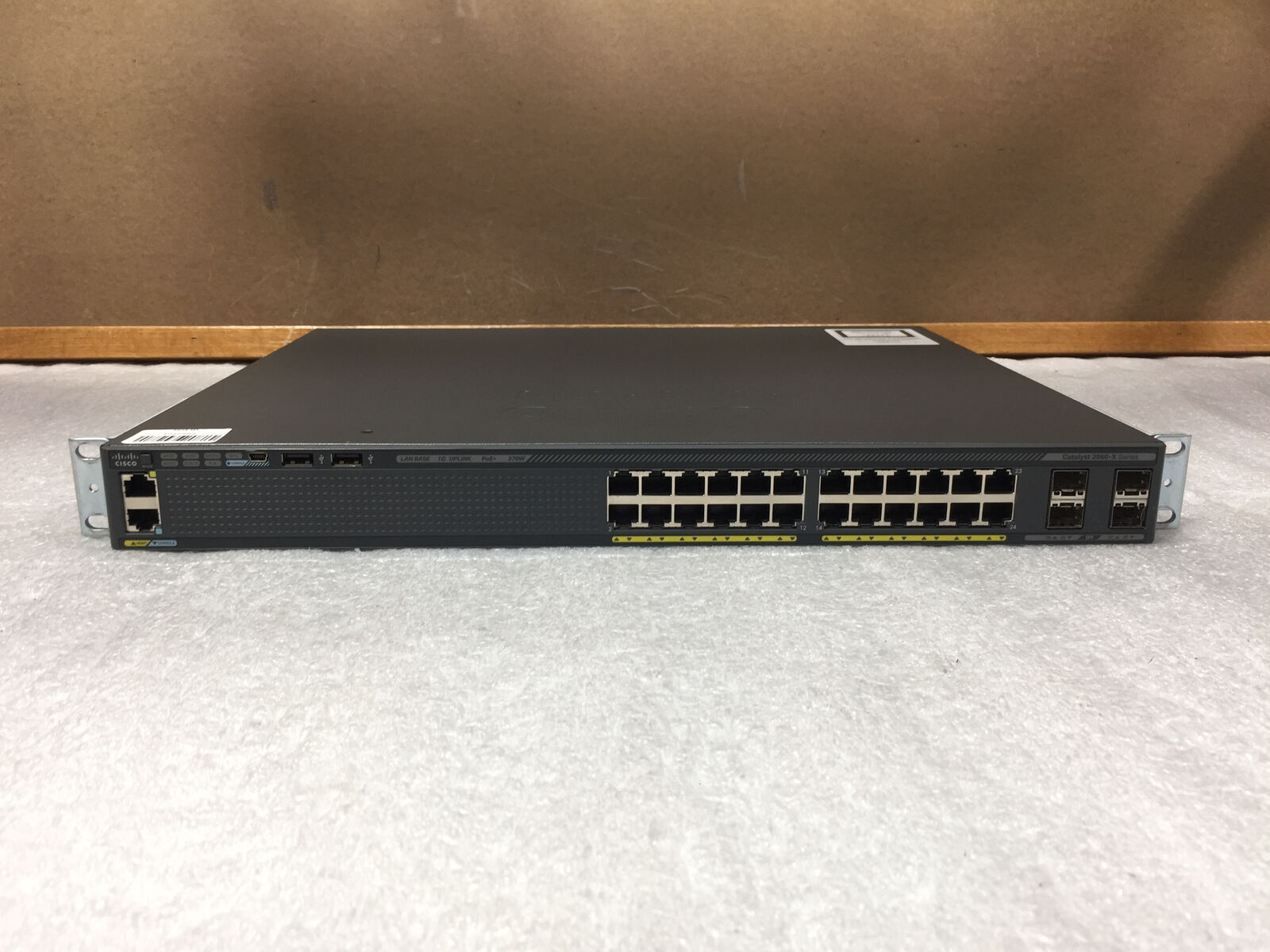 Cisco Catalyst 2960-X Series WS-C2960X-24PS-L V03 PoE+ Ethernet Switch -TESTED
