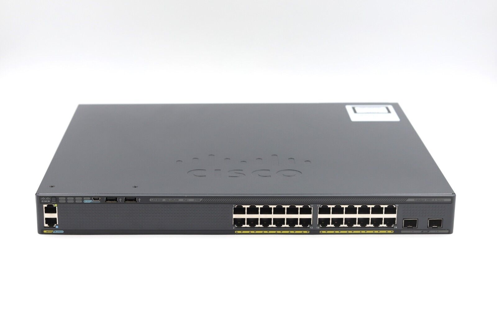 Cisco Catalyst 2960-X 24-Port Gigabit PoE Ethernet Switch P/N: WS-C2960X-24PD-L