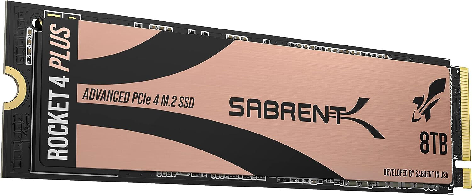 Sabrent 8TB Rocket 4 PLUS NVMe PCIe 4.0 M.2 2280 Internal SSD - (SB-RKT4P-8TB)