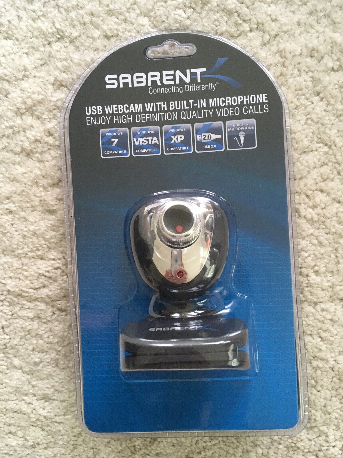 SABRENT SBT-WCCK USB 2.0 USB Color Web Camera with Built-in Audio Microphone NIP