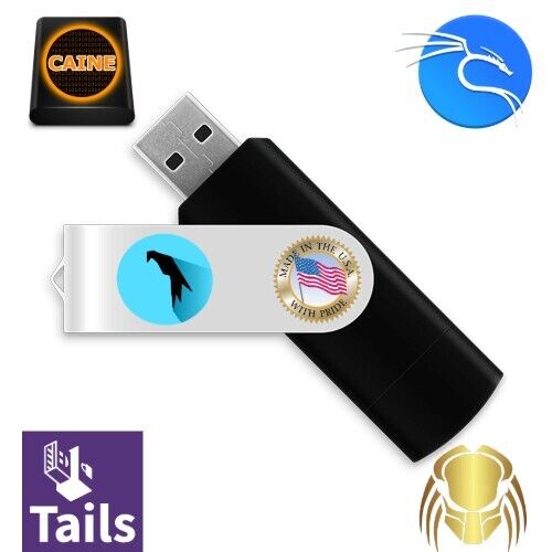 Kali, Predator, Caine, Parrot - ELITE Security & Hacking Toolkit 32 GB USB