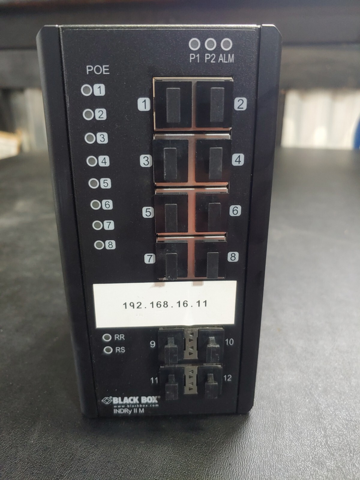 Black Box ENET POE+ Industrial Switch MGD (LIE1014A) Black Box ENET POE+ Industrial Switch MGD (LIE1014A)