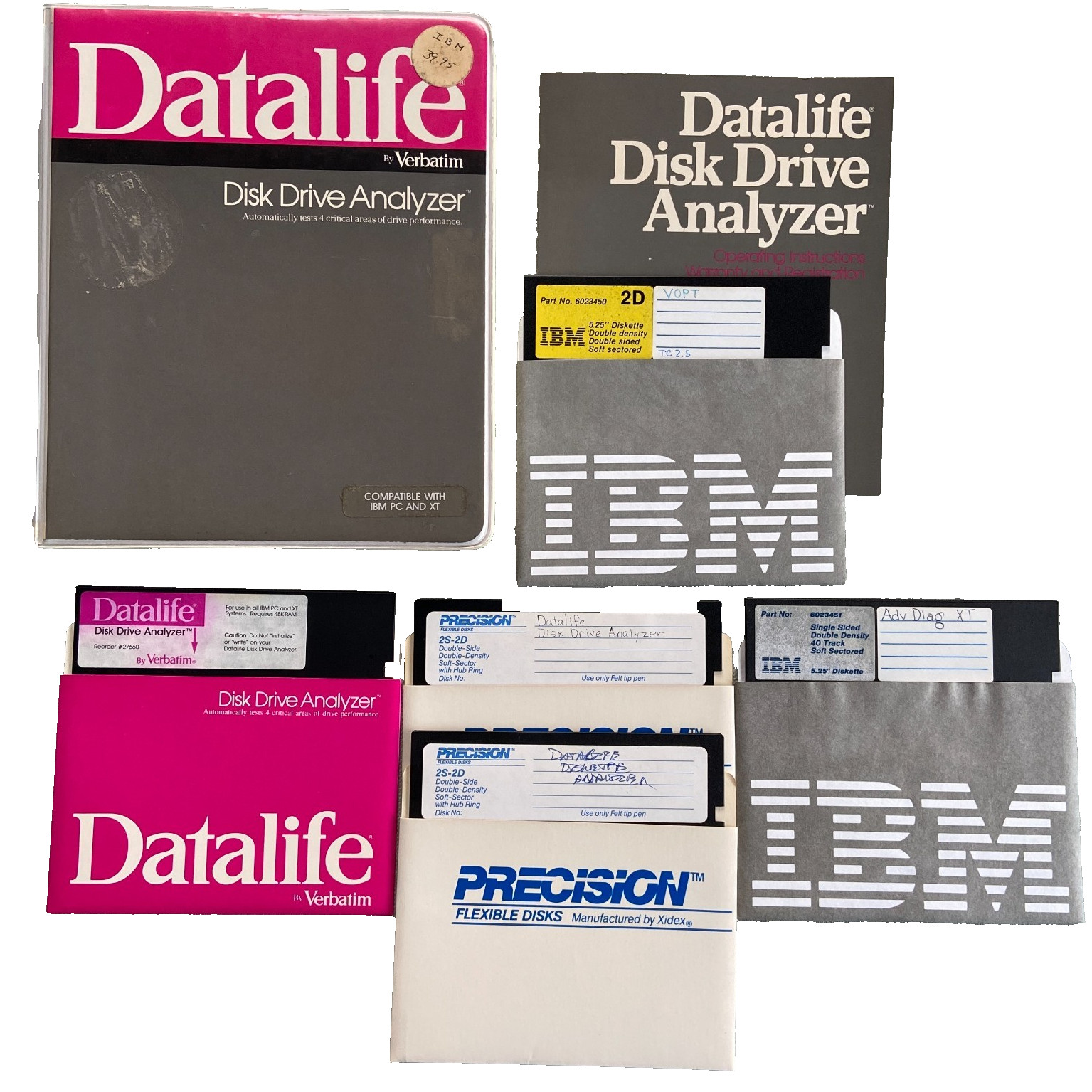 Verbatim Datalife Disk Drive Analyzer IBM PC XT 5.25” Floppy Advanced Diags VOPT