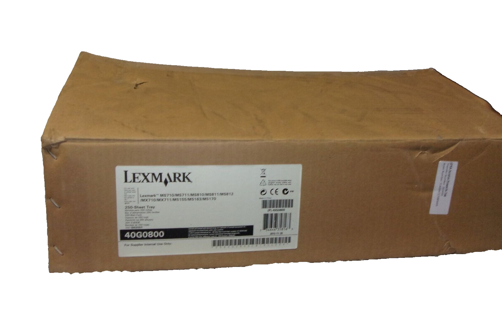 LEXMARK 40G0800 250- Sheet Tray MS710 MS711 MS810 MS811 MS812 MX710 MX711