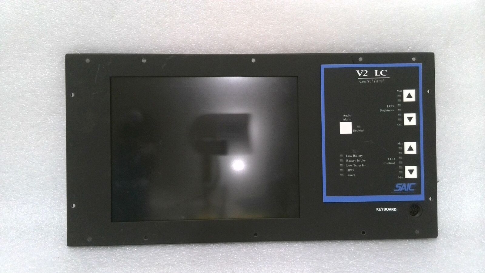 SAIC V2LC, V2 LC CONTROL PANEL WITH DISPLAY, 1990\'S SAIC 486 MILITARY COMPUTER