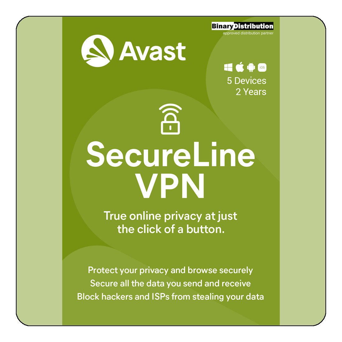 Avast SecureLine VPN 2024 - 5 Devices - 2 Years [Download]