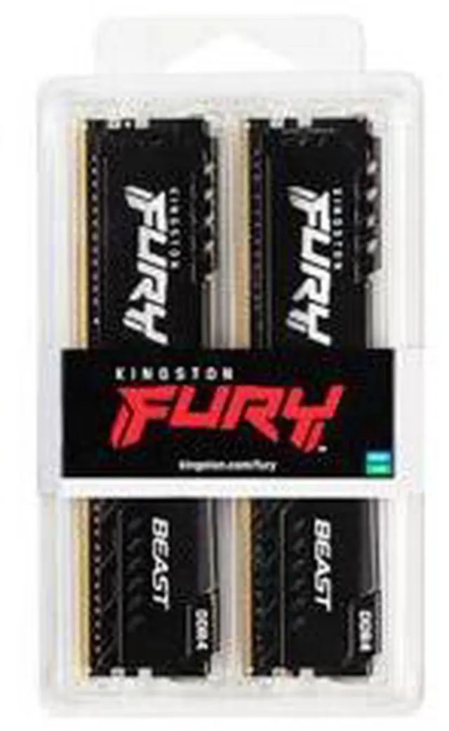 Kingston FURY Beast 32GB (2 x 16GB) DDR4 3200MHz Dual Memory Kit KF432C16BBK2/32