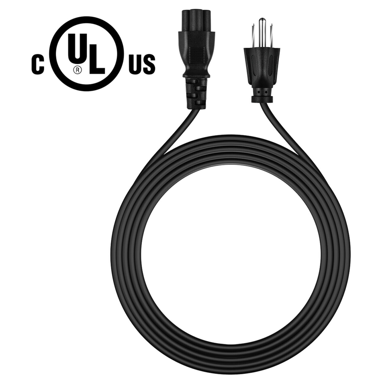 5ft UL AC Power Cord Cable Lead For LG 55LS35A-5B 47LB6300UQ 3-Prong Wire