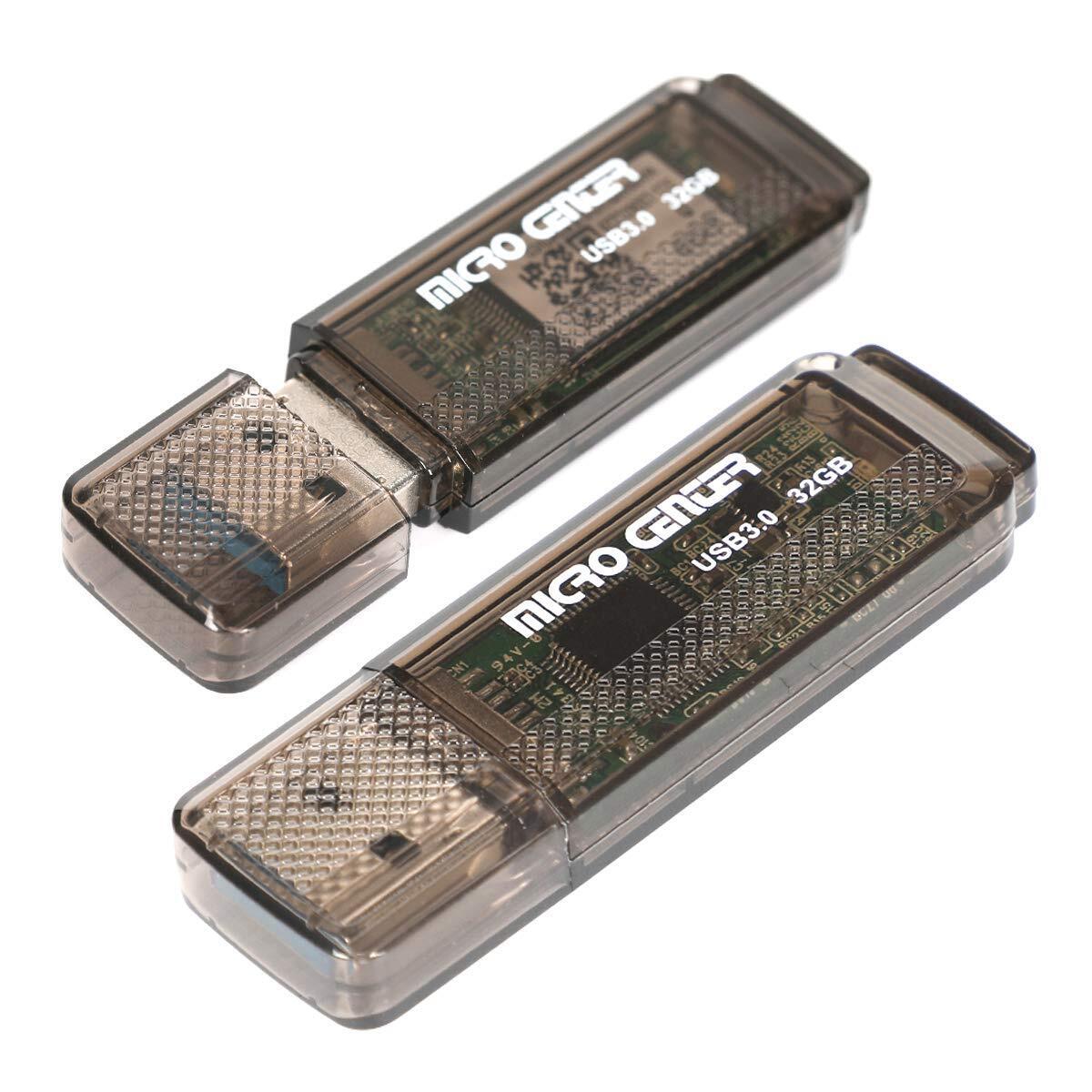 INLAND Micro Center SuperSpeed 2 Pack 32GB USB 3.0/USB3.1 Gen1 Flash Drive Gu...