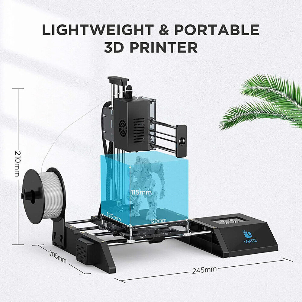 Mini 3D Printer Easy to Set Up Disassemble Perfect Gift Desktop DIY Kit for Kids