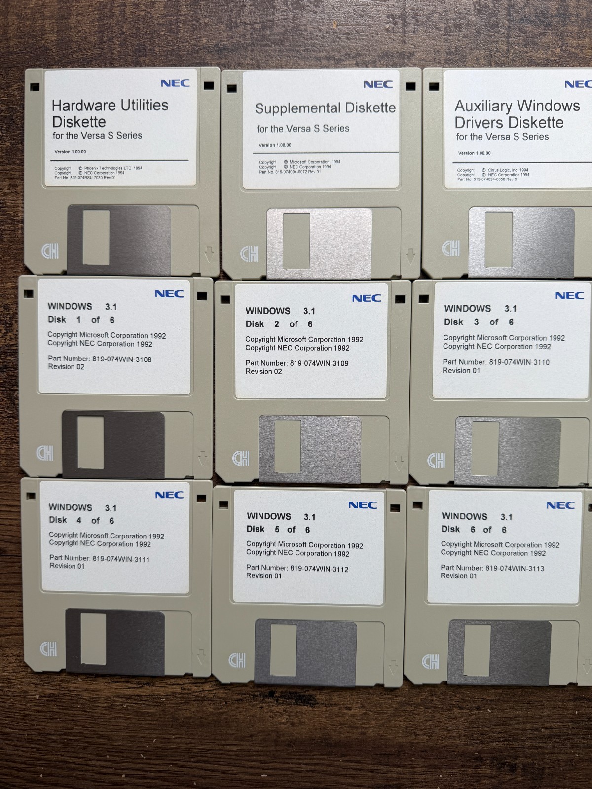 Vintage NEC Versa S Series Software for Windows - Full Set - See Description