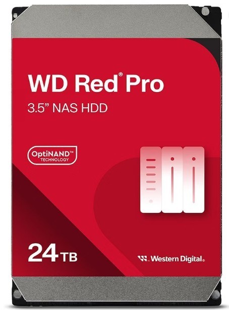 Western Digital 24TB WD Red Pro NAS Internal Hard Drive HDD - 7200 RPM, SATA Western Digital 24TB WD Red Pro NAS Internal Hard Drive HDD - 7200 RPM, SATA