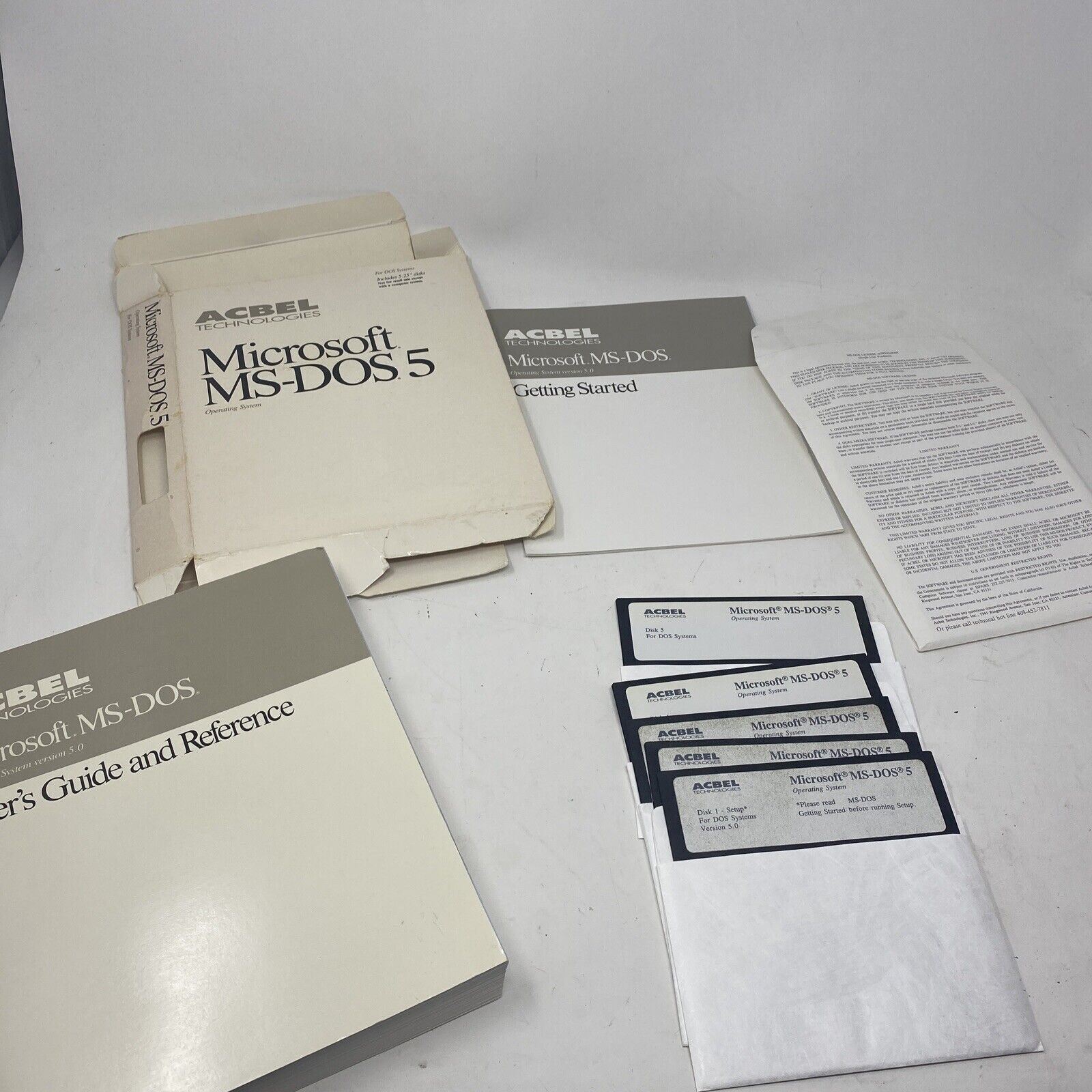 Microsoft MS-DOS 5 on  5 x 5-1/4\