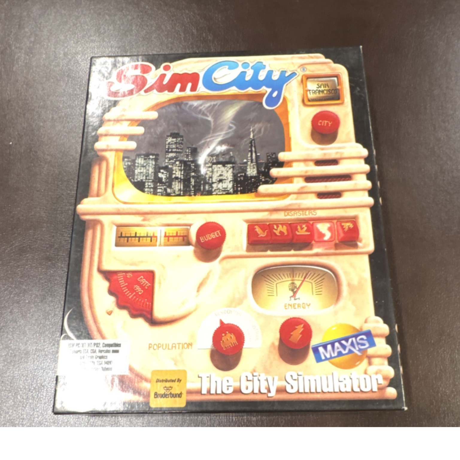 SimCity The City Simulator Big Box PC Game IBM Maxis Broderbund - Untested SimCity The City Simulator Big Box PC Game IBM Maxis Broderbund - Untested