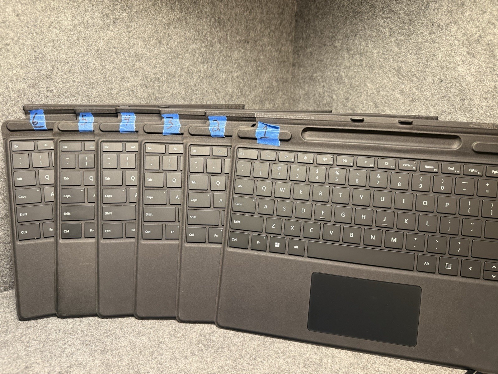 LOT OF 6 Microsoft Surface Pro Signature Cover 1864 Keyboard Touchpad Black LOT OF 6 Microsoft Surface Pro Signature Cover 1864 Keyboard Touchpad Black