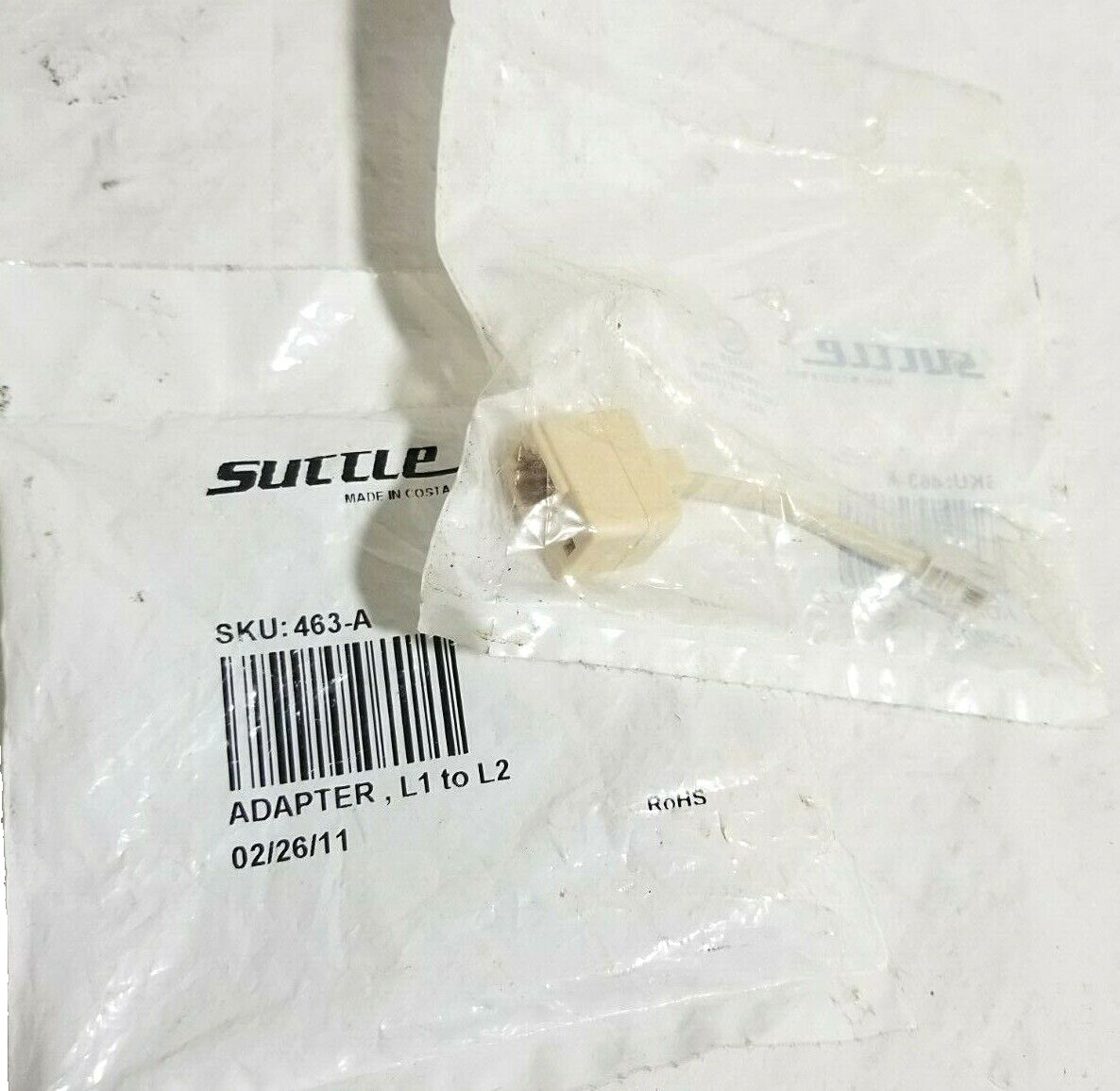 X10- SUTTLE 463-A ADAPTER CONDUCTOR  L1 TO L2 PIGTAIL NEW.
