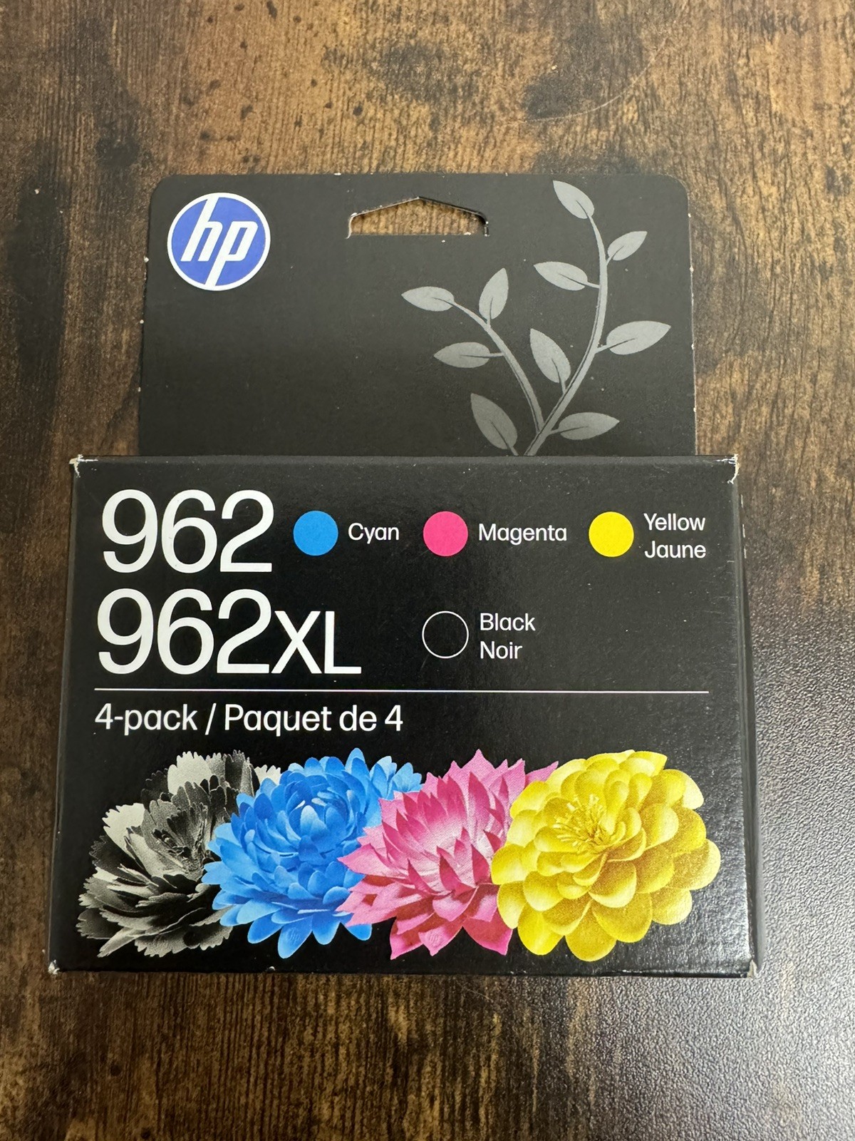 NEW Genuine HP 962XL Black & 962 Cyan Magenta Yellow Ink 4 Pack Exp 2028+ NEW Genuine HP 962XL Black & 962 Cyan Magenta Yellow Ink 4 Pack Exp 2028+