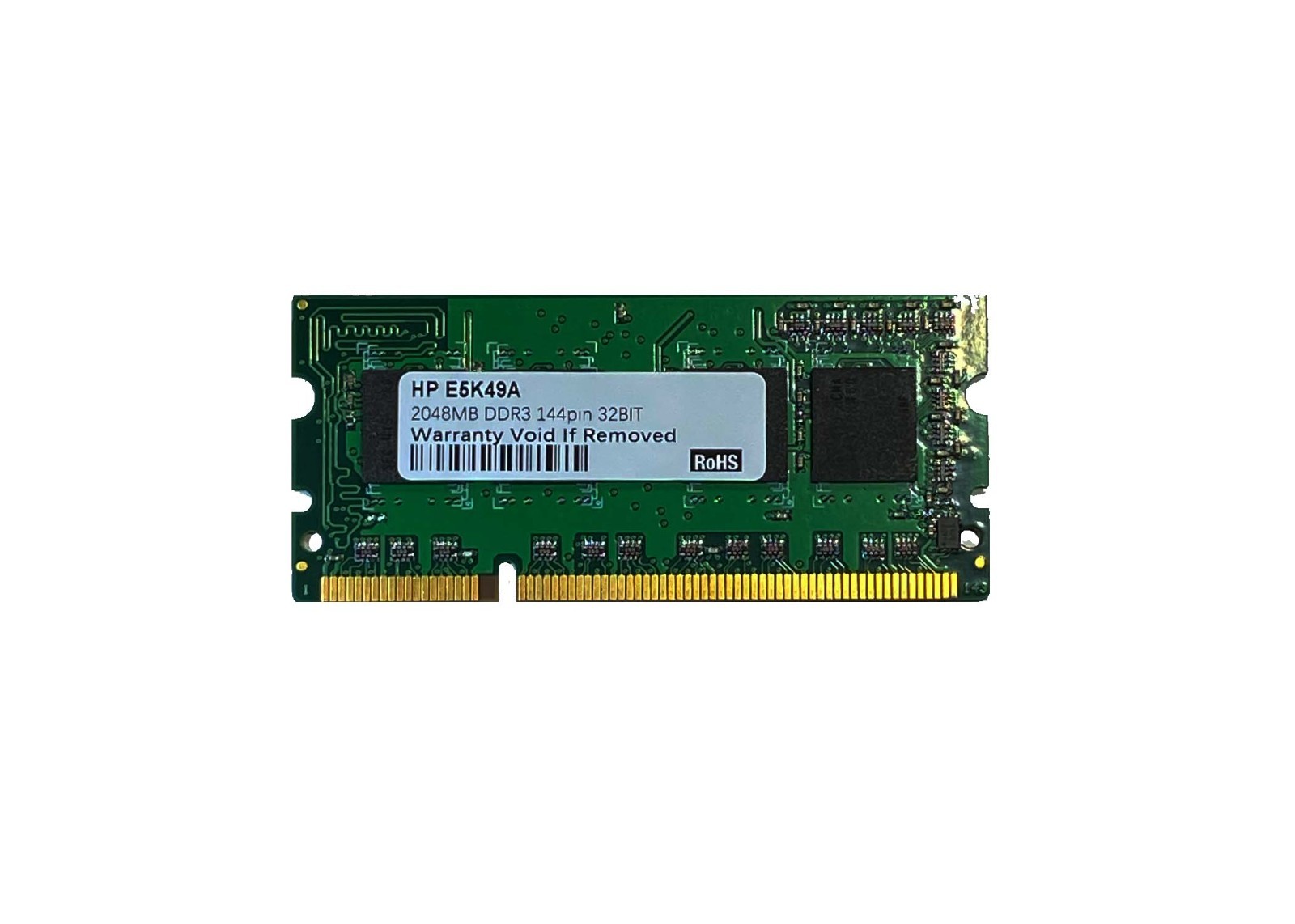 E5K49A HP 2GB x32 144-pin (800 MHz) DDR3 SODIMM E5K49A HP 2GB x32 144-pin (800 MHz) DDR3 SODIMM