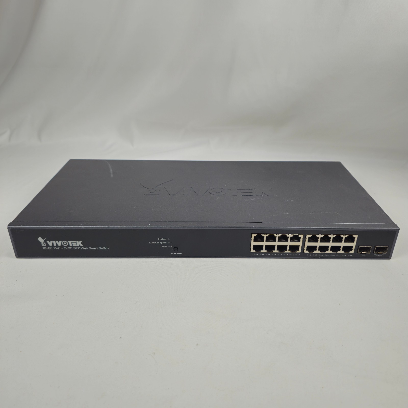 Vivotek AW-GEV-184B-250 16GE PoE + 2xGE SFP Web Smart Switch Managed 250 W PoE