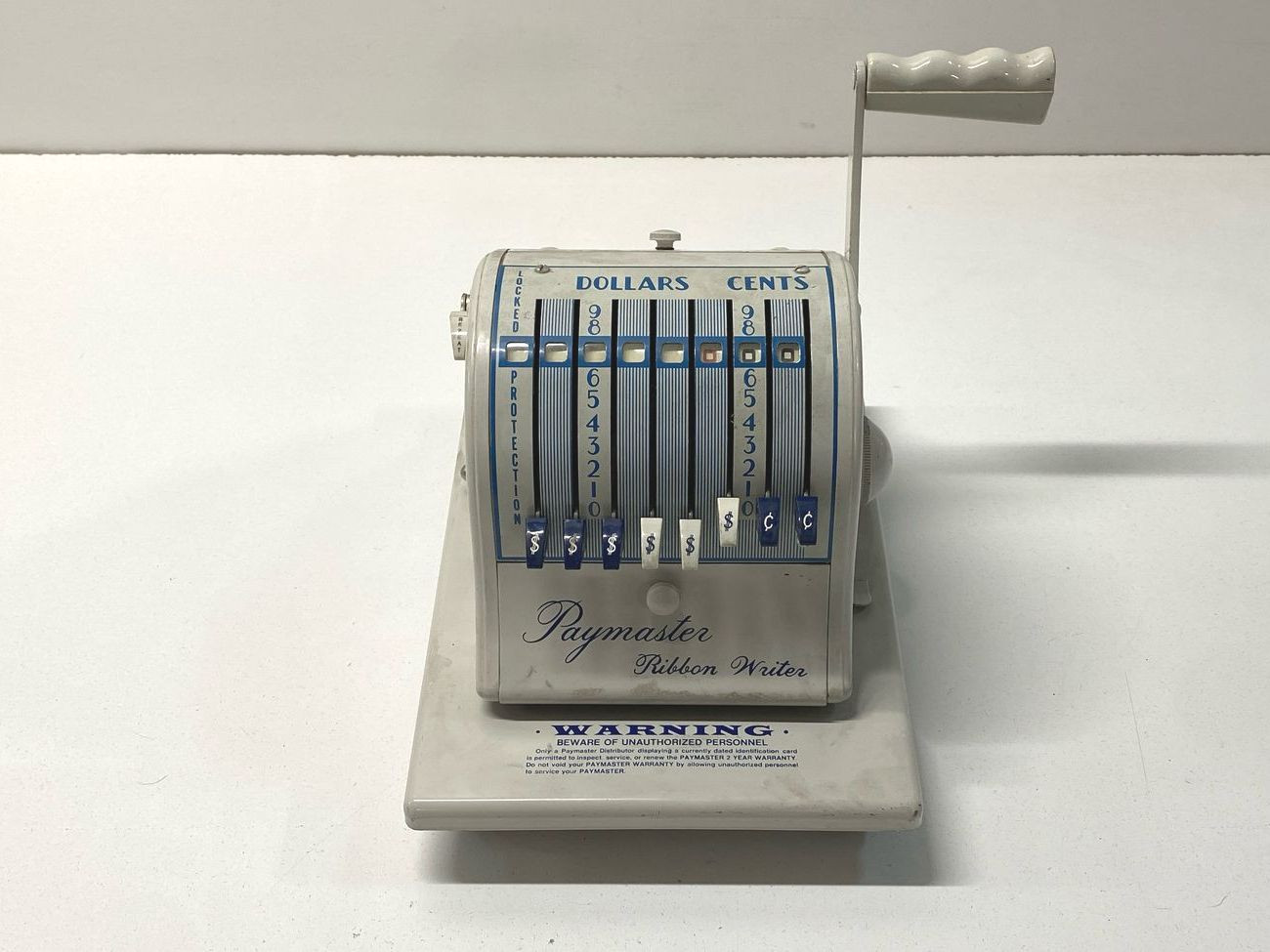 Vintage Paymaster Ribbon Writer 8000 Check Printer