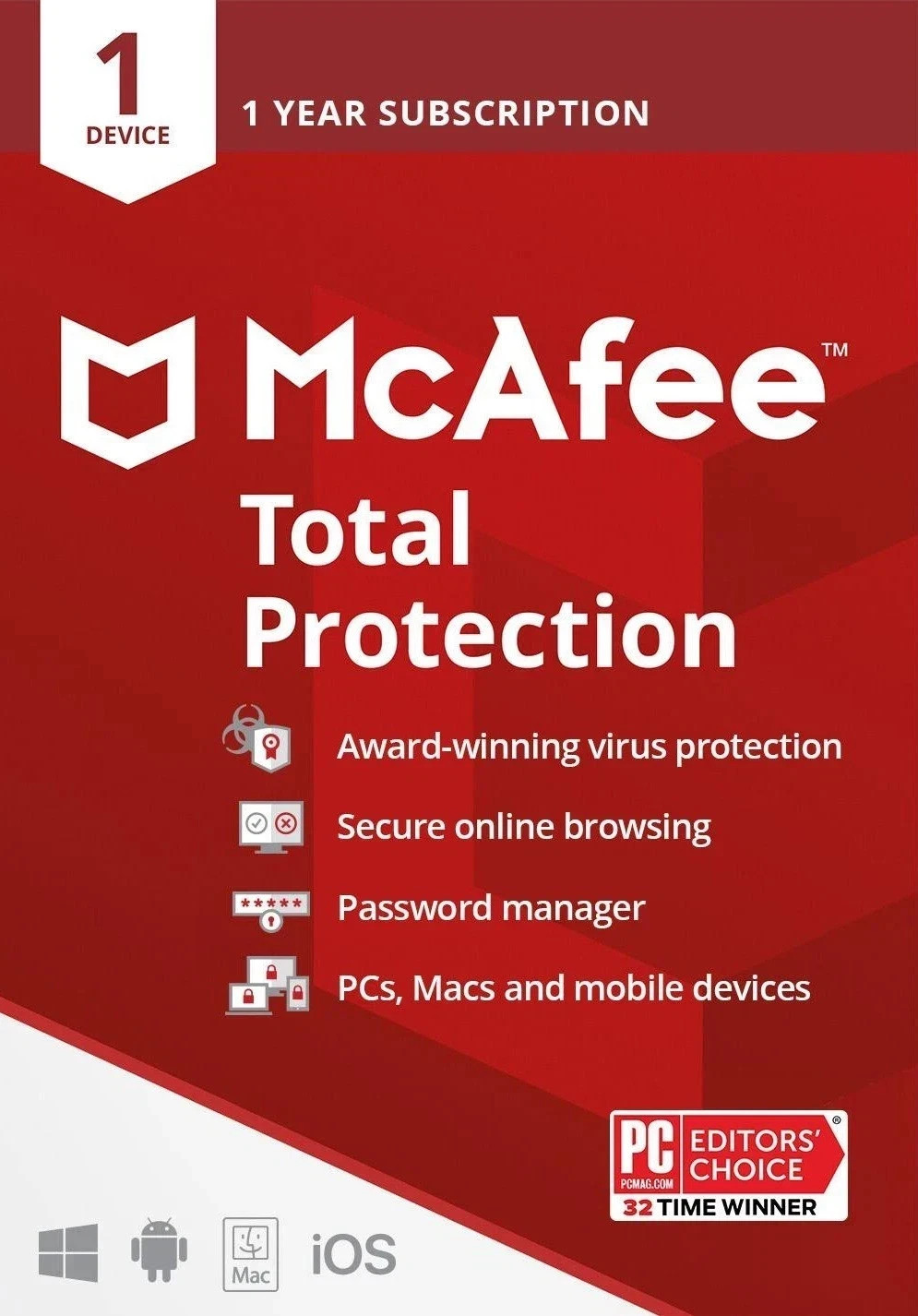 McAfee Total Protection 2026 1 Device 1 Year Antivirus Security McAfee Total Protection 2026 1 Device 1 Year Antivirus Security