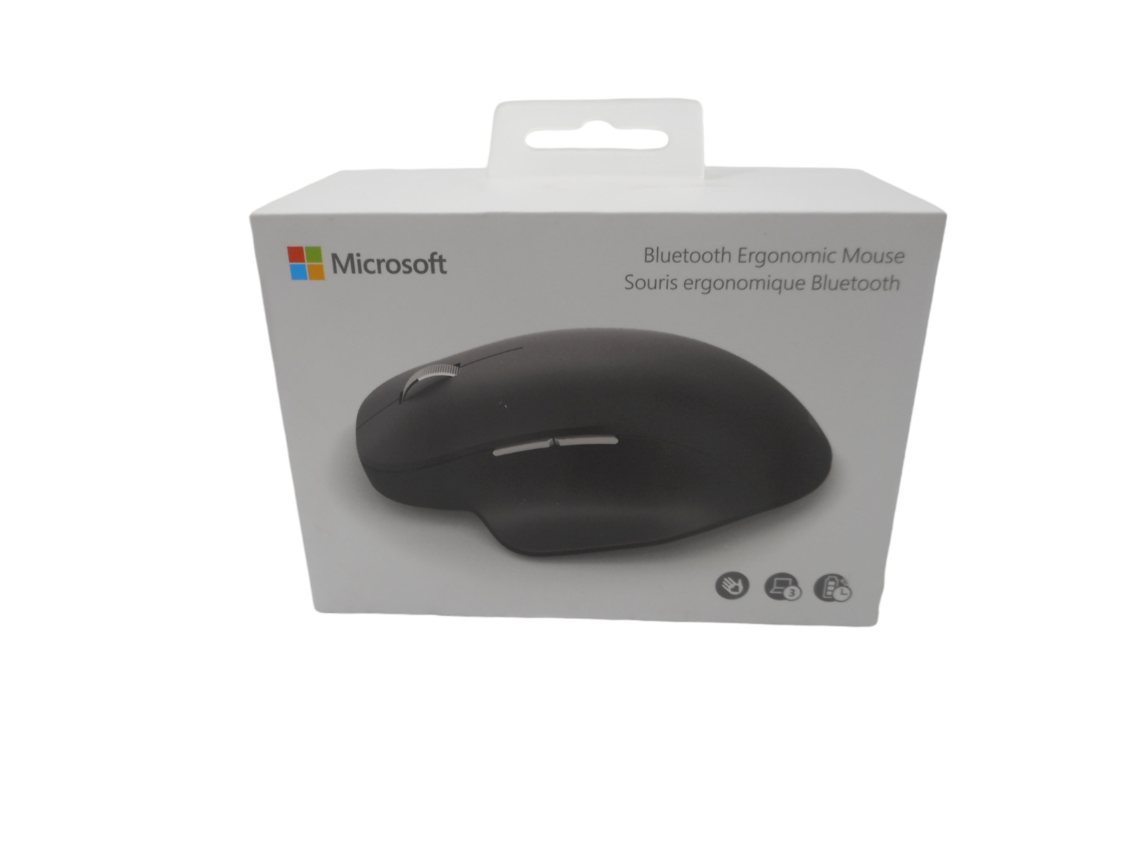 Microsoft - 222-00001 - Bluetooth Ergonomic Mouse - Matte Black