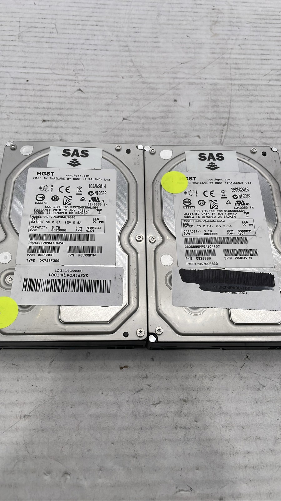 HGST HUS724030ALS640 3TB SAS 7200RPM 3.5
