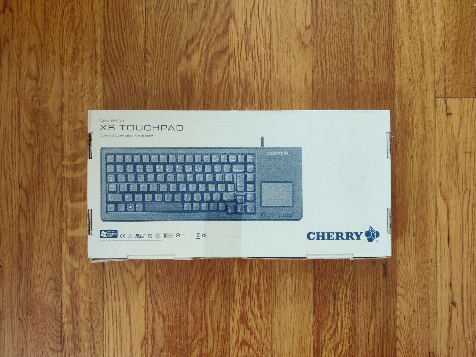 Cherry G84-5500 Xs Touchpad Keyboard - 88 Keys - Black - English (US)