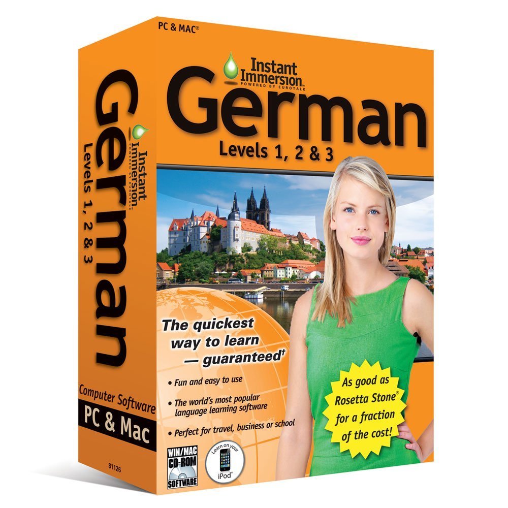 Learn How To Speak German With Instant Immersion Levels 1-3 Retail Box Learn How To Speak German With Instant Immersion Levels 1-3 Retail Box