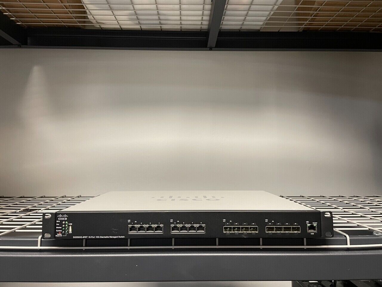 Cisco SG550XG-8f8T-K9 16-Port 10G Stackable Managed Network Switch