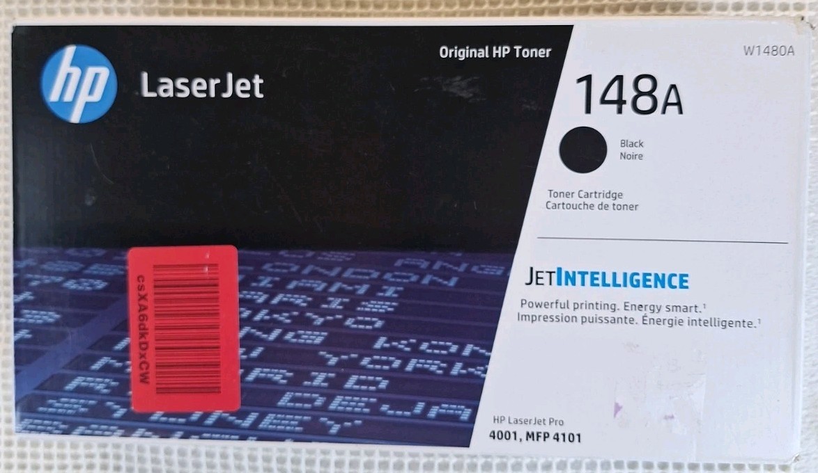 NEW Genuine HP 148A Black LaserJet Toner Cartridge Sealed 4001, MFP 4101 NEW Genuine HP 148A Black LaserJet Toner Cartridge Sealed 4001, MFP 4101