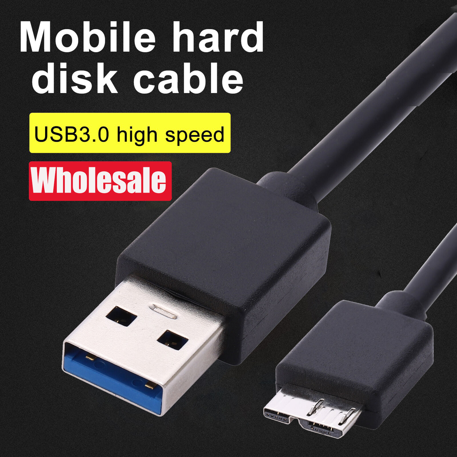 Lot High Speed Micro Usb 3.0 To Micro B Male Cable for External Hard Drive Disk 