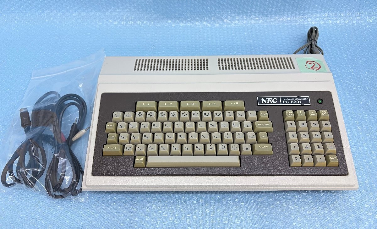 NEC PC-8001 Keyboard Vintage Personal Computer Retro PC Power Checked Japan