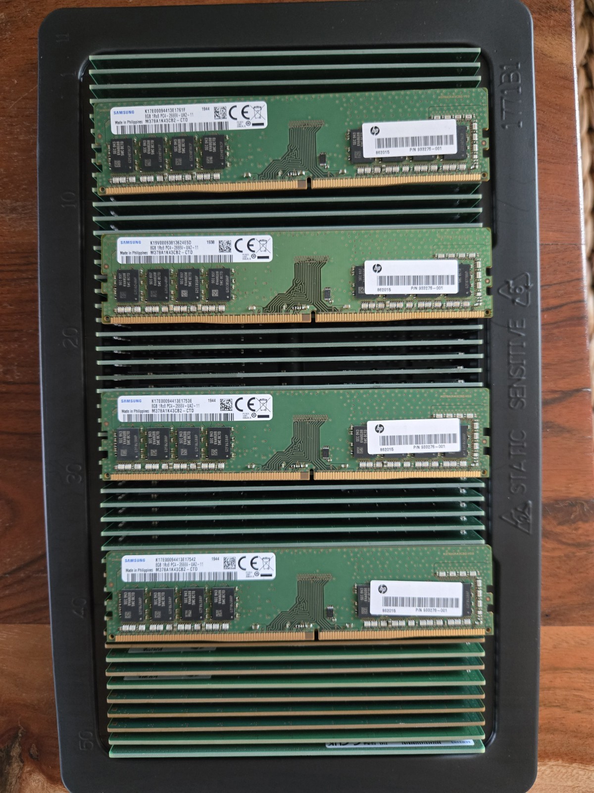 Lot Of 54 8GB DDR4 RAM Memory Lot – Kingston Hynix Samsung 2666/3200MHz – Tested Lot Of 54 8GB DDR4 RAM Memory Lot – Kingston Hynix Samsung 2666/3200MHz – Tested