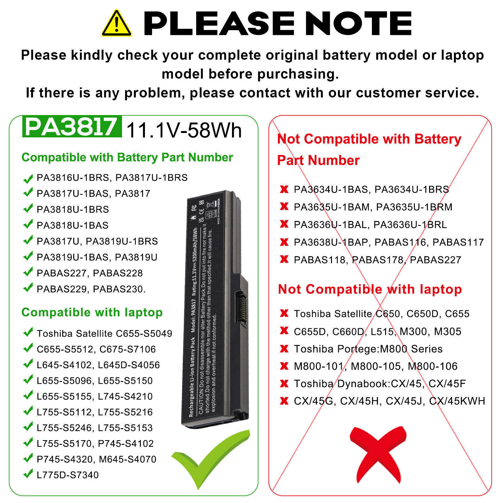 🧡LOT 100X PA3819U Battery for Toshiba A660 C655 PA3816U PA3817U PA3819U 5200mAh 🧡LOT 100X PA3819U Battery for Toshiba A660 C655 PA3816U PA3817U PA3819U 5200mAh