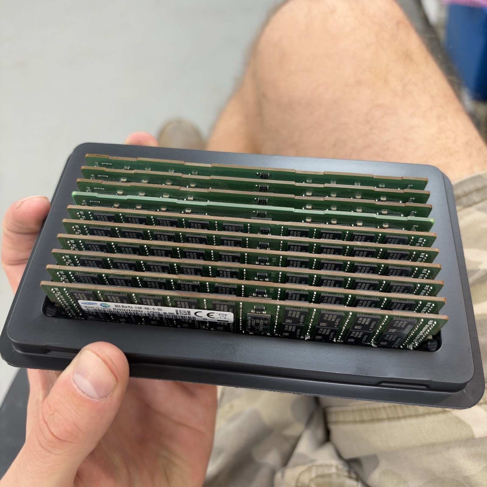 Lot Of 10 32GB RAM DDR4 2133P 3200AA ECC Server Memory Samsung *FROM SCRAP READ