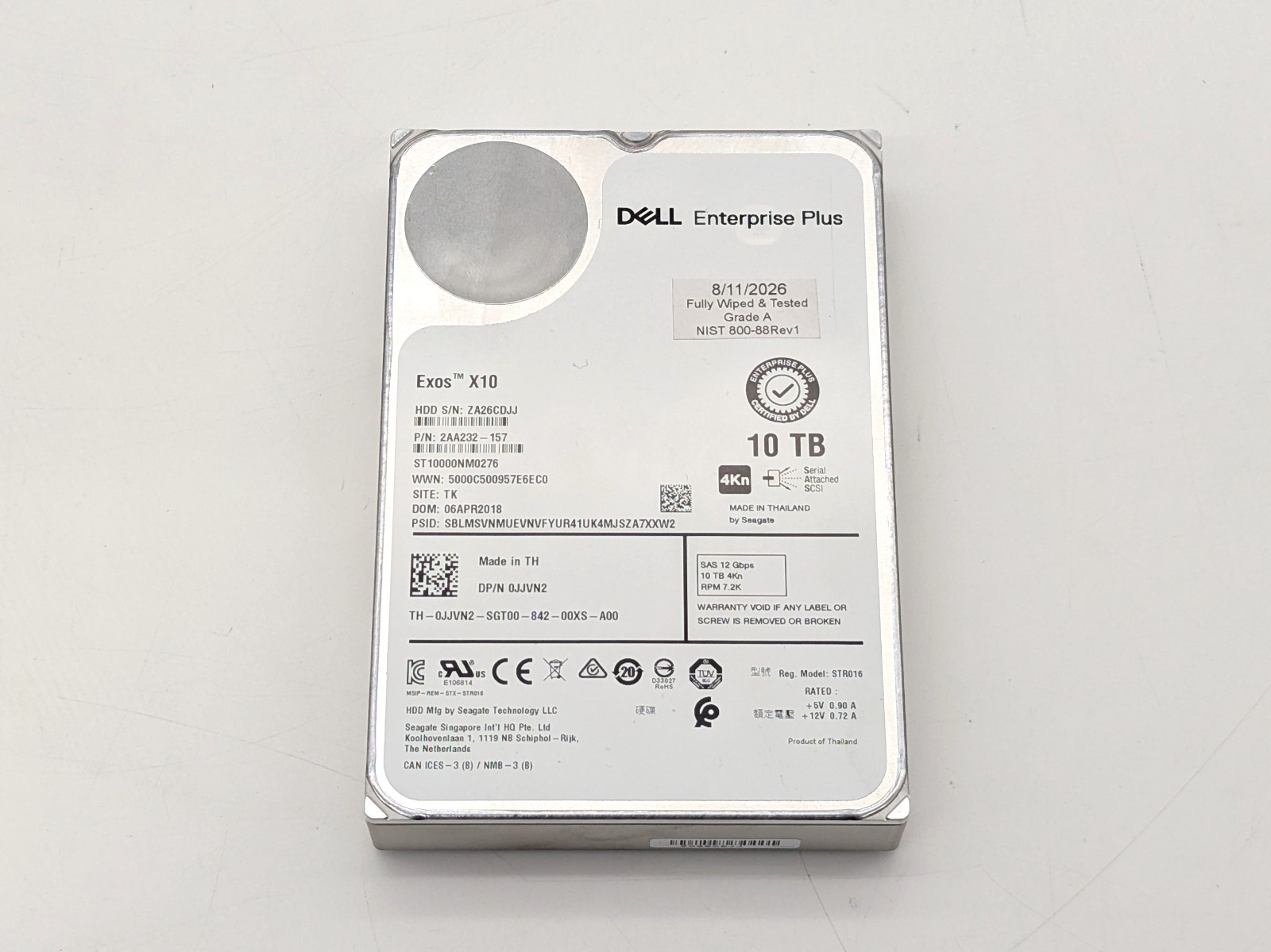 Dell Enterprise Plus Exos X10 10TB 3.5