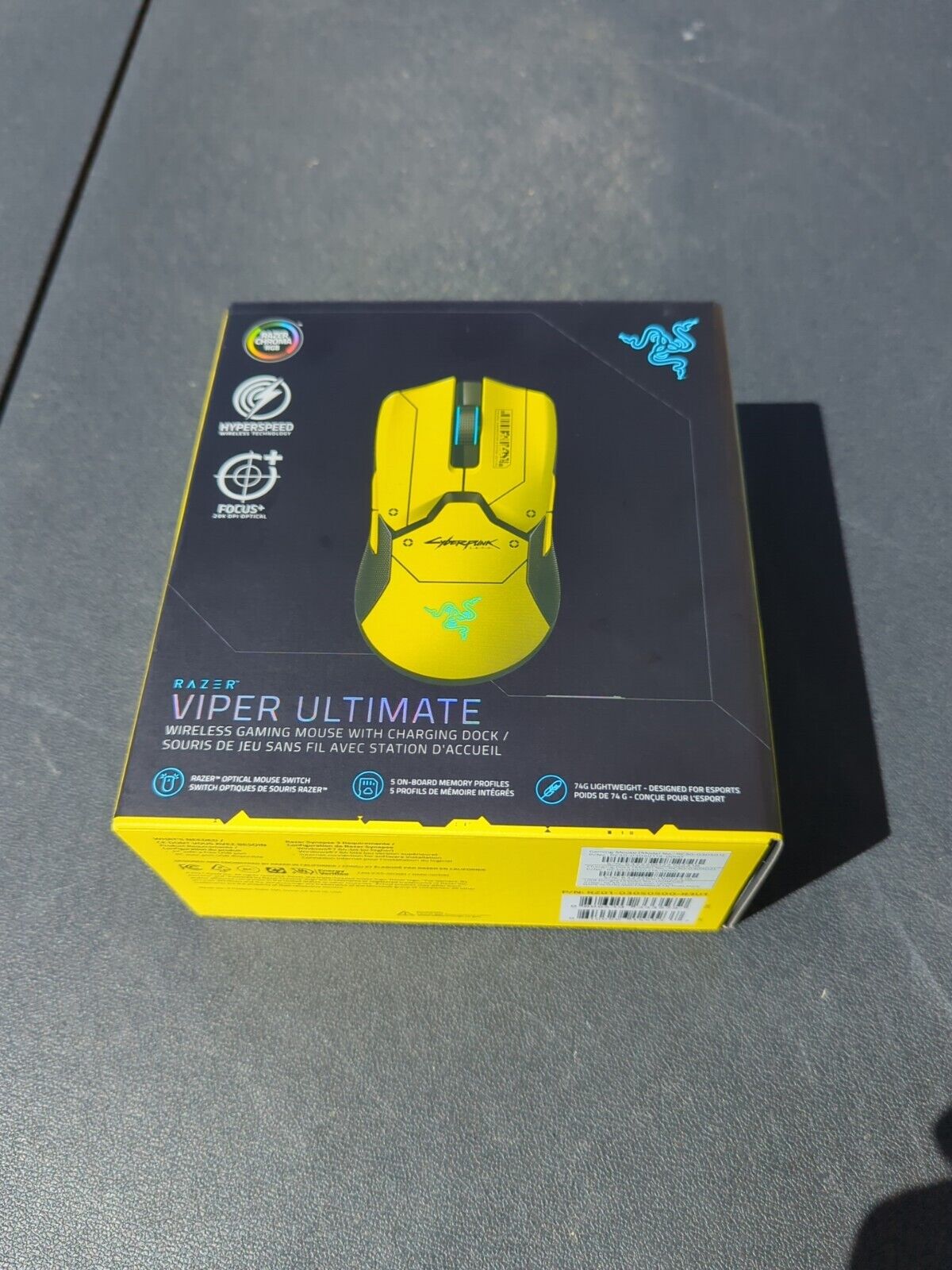 Factory Sealed, Cyberpunk 2077. Viper Ultimate.Wireless Gaming Mouse NEW SEALED