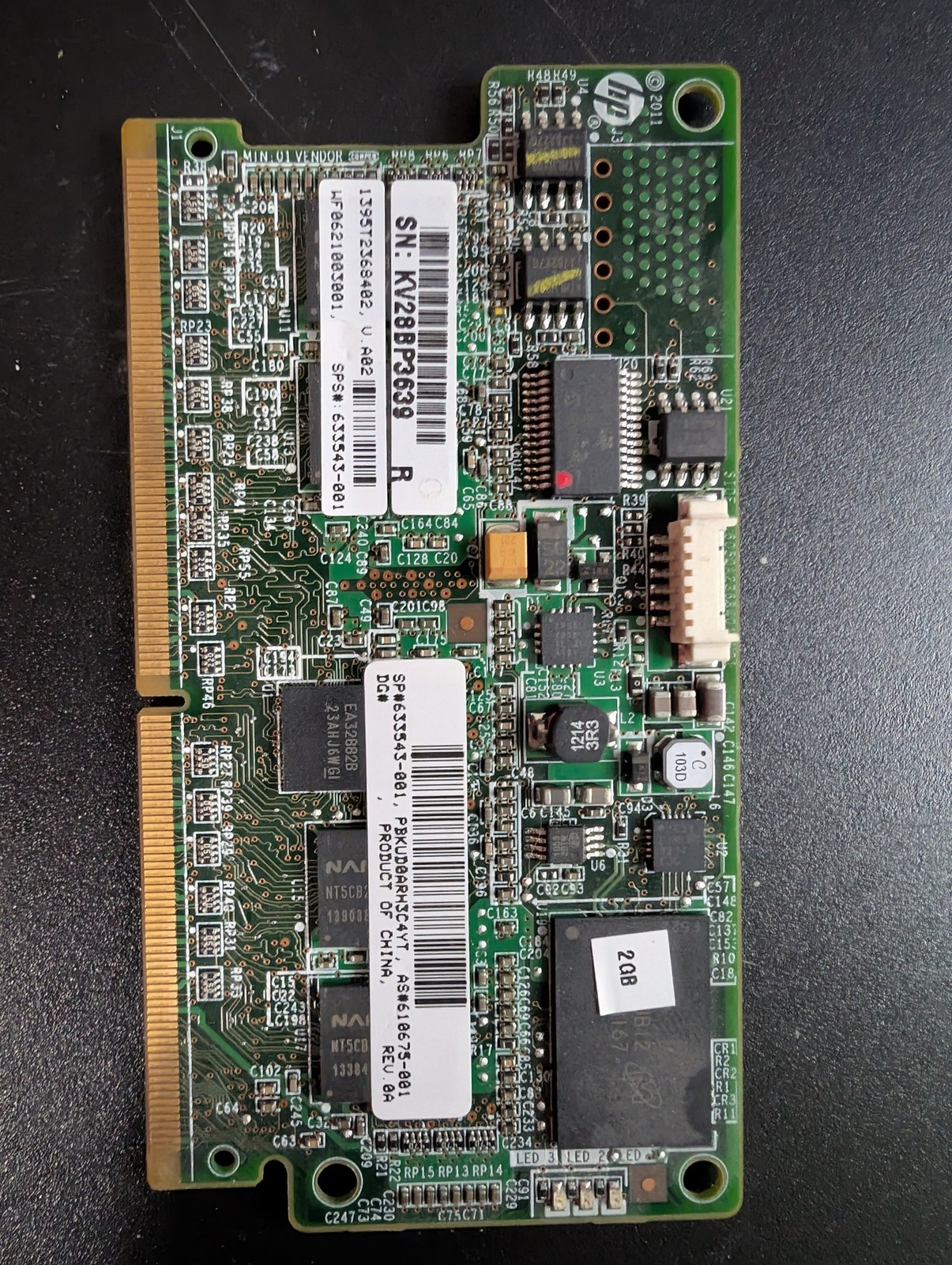 HP 2GB FBWC Flash Backed Write Cache 633543-001 610675-001 Smart Array P420 HP 2GB FBWC Flash Backed Write Cache 633543-001 610675-001 Smart Array P420