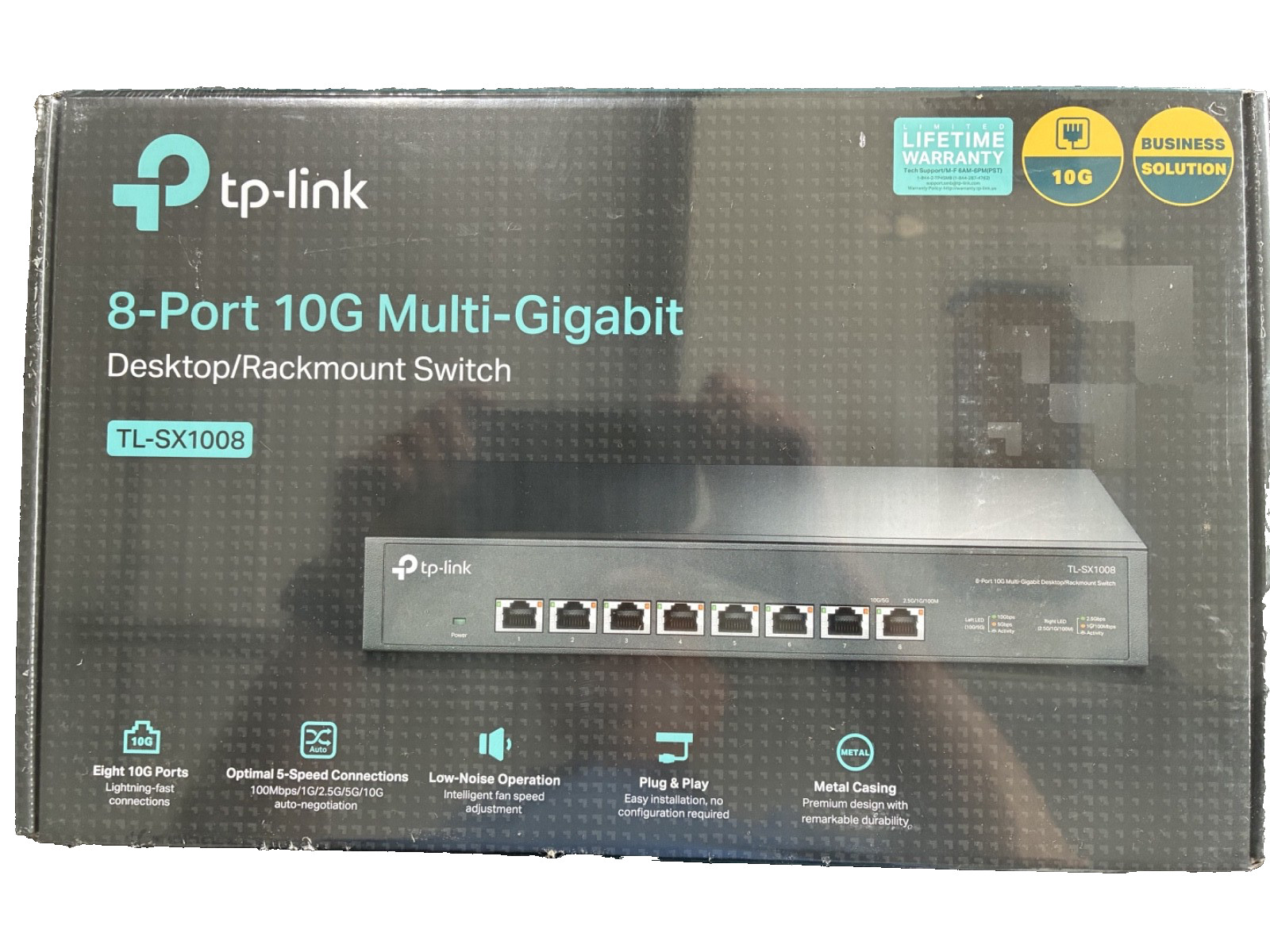 TP-Link TL-SX1008 | 8 Port 10G/Multi-Gig Unmanaged Ethernet Switch TP-Link TL-SX1008 | 8 Port 10G/Multi-Gig Unmanaged Ethernet Switch