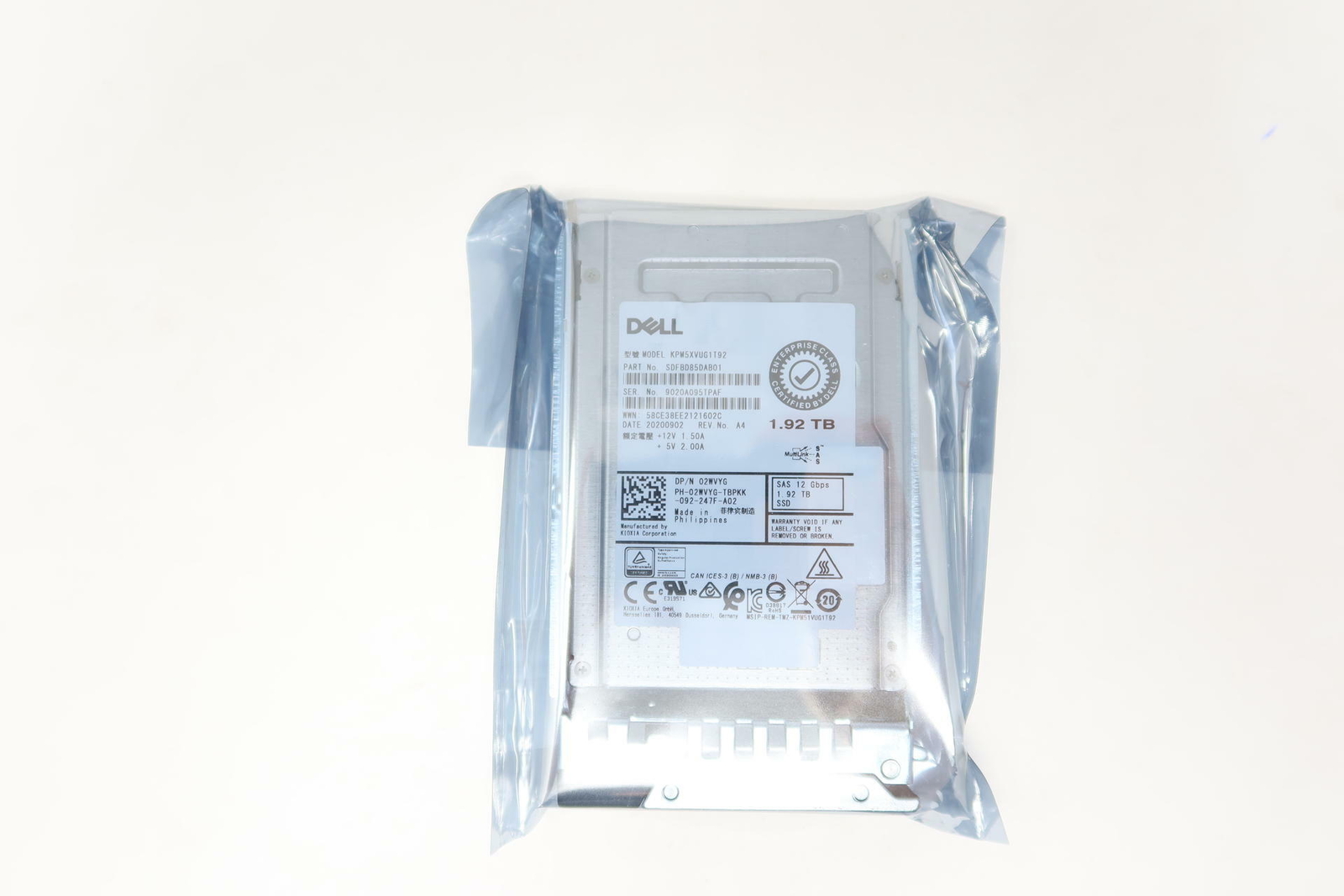 KPM5XVUG1T92 Dell 1.92TB 12G 2.5\