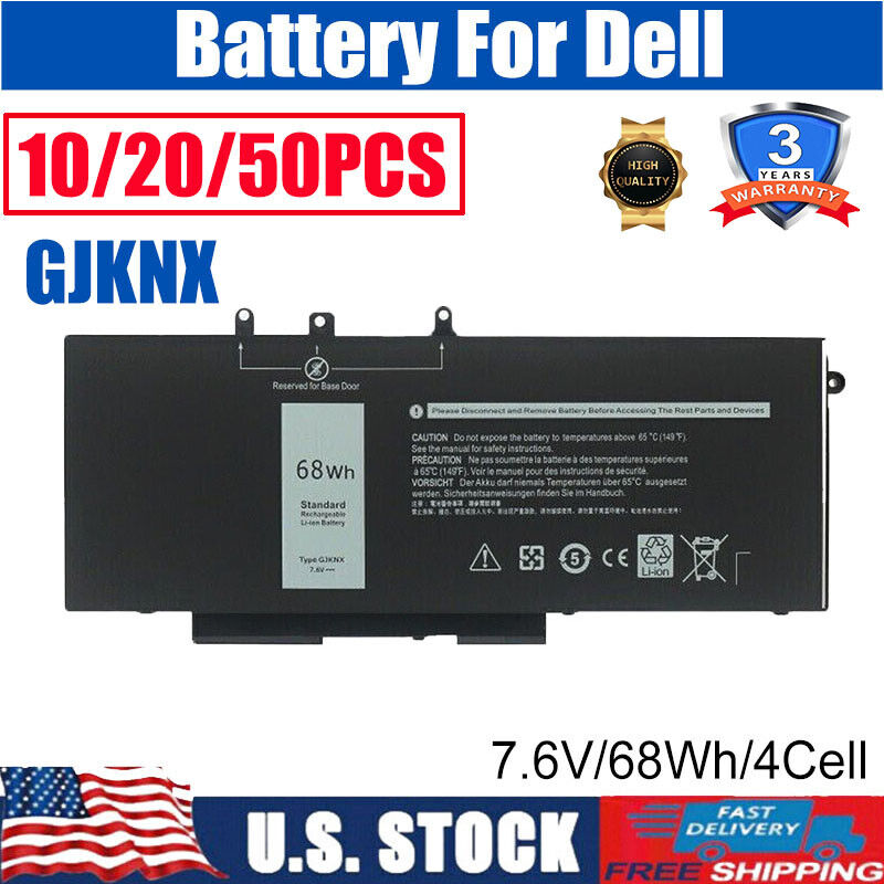Lot 50PC GJKNX Battery For Dell Latitude 5480 5580 5280 5490 5491 5580 5590 5591