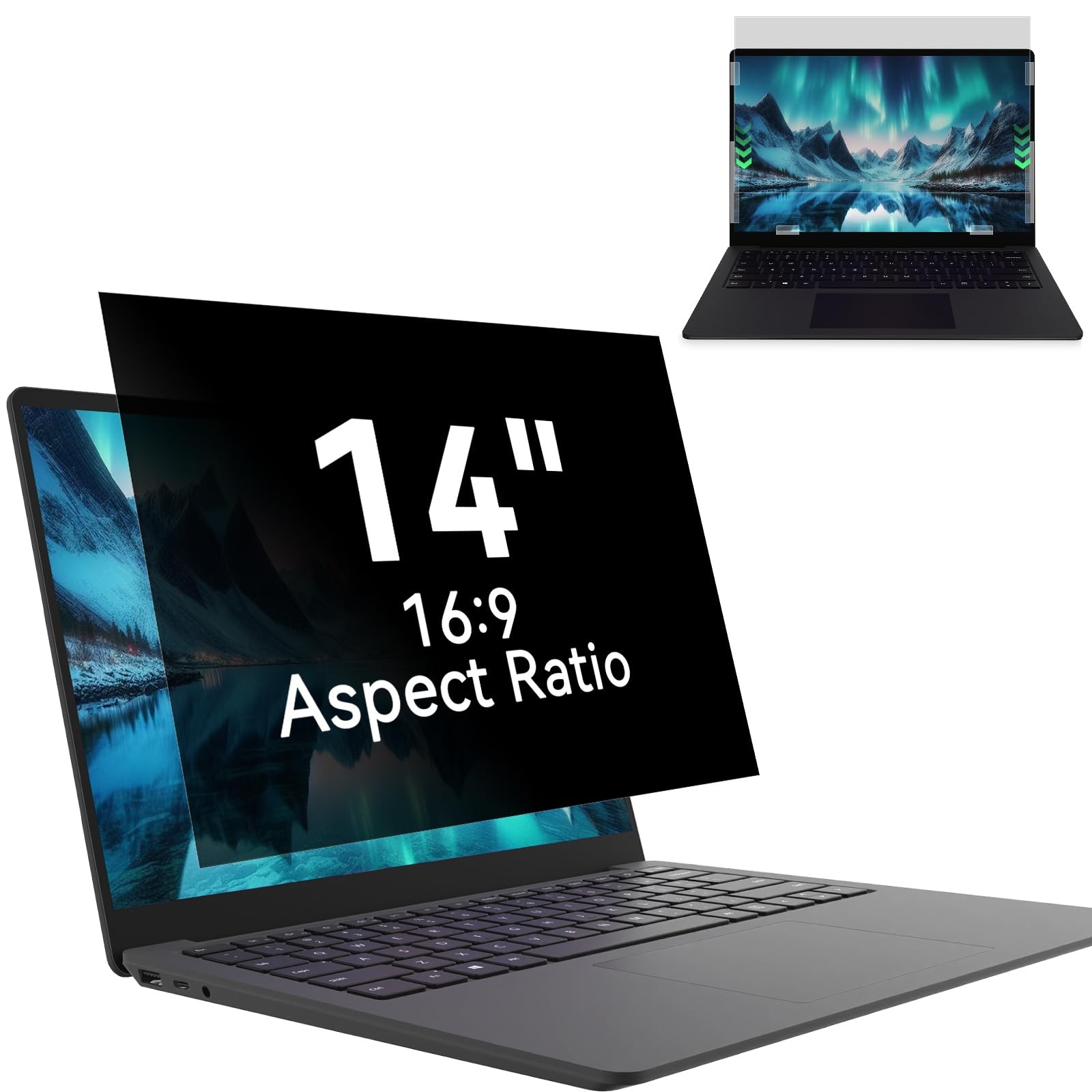 Laptop Privacy Screen 14 Inch, Shield 16:9 14 Inch Laptop Privacy Screen 14 Inch, Shield 16:9 14 Inch