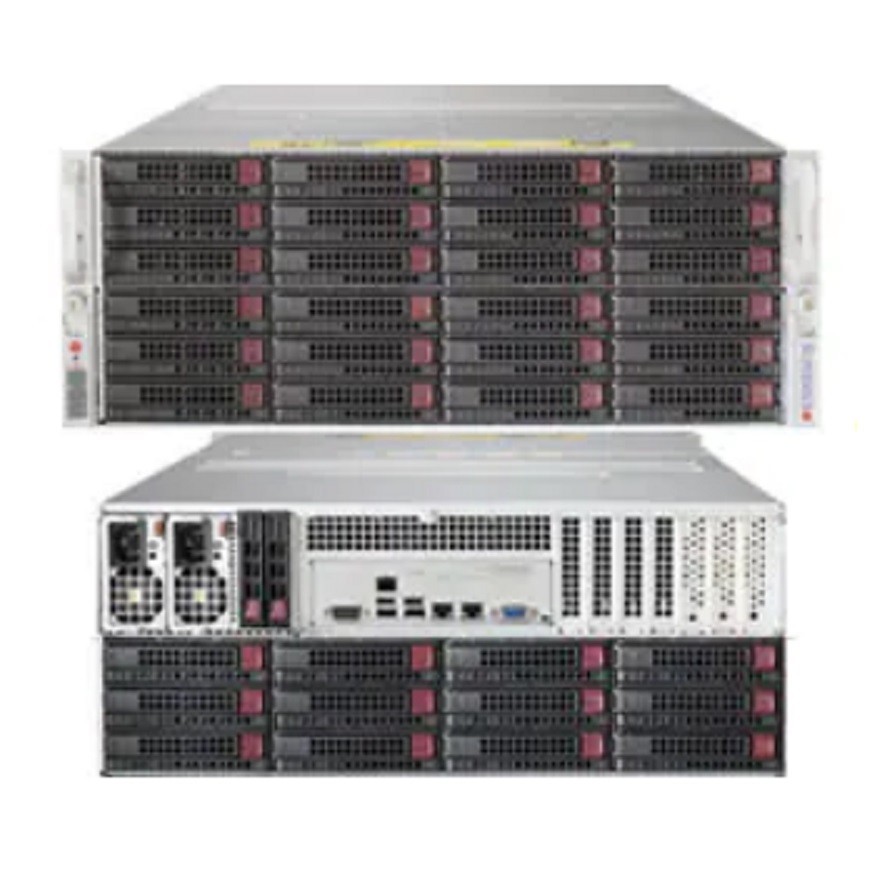 Supermicro 6048R-E1CR72L 72 HDD Bay AI Storage Server 2x Xeon 14 Core 64GB DDR4 Supermicro 6048R-E1CR72L 72 HDD Bay AI Storage Server 2x Xeon 14 Core 64GB DDR4