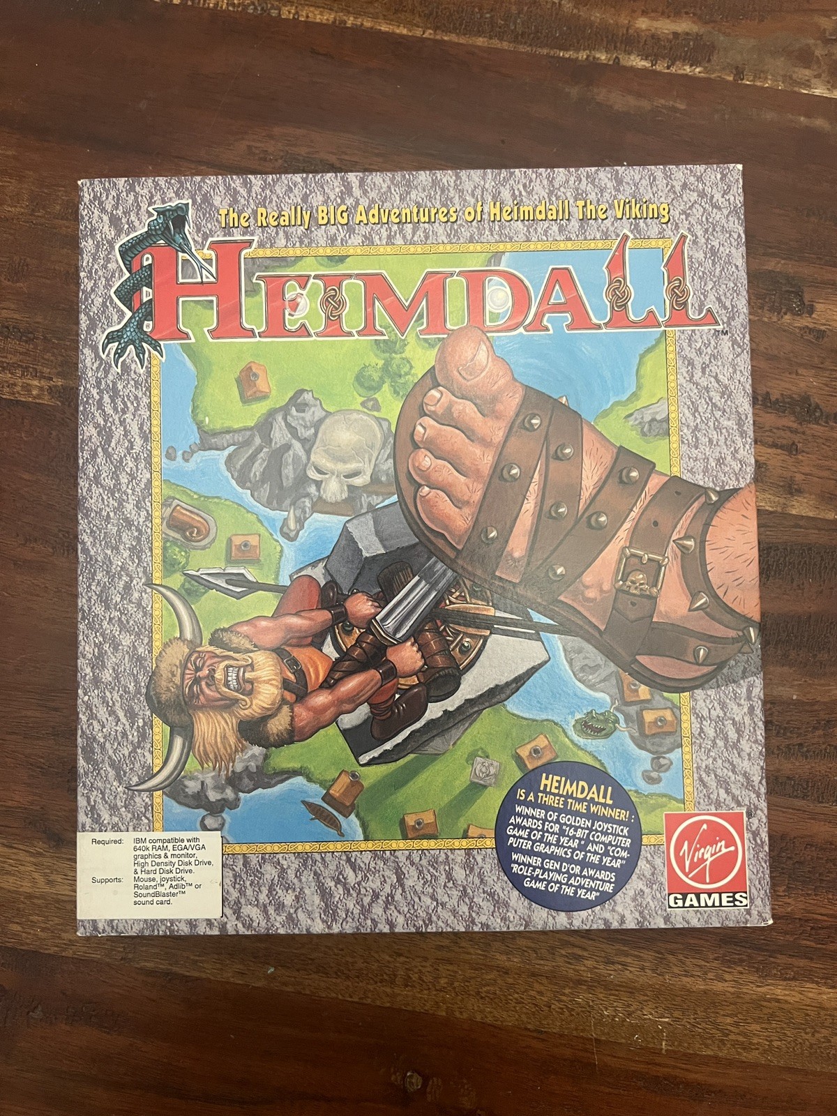 Heimdall- The Really Big Adventures of Heimdall The Viking Big Box IBM 5.25” CIB Heimdall- The Really Big Adventures of Heimdall The Viking Big Box IBM 5.25” CIB
