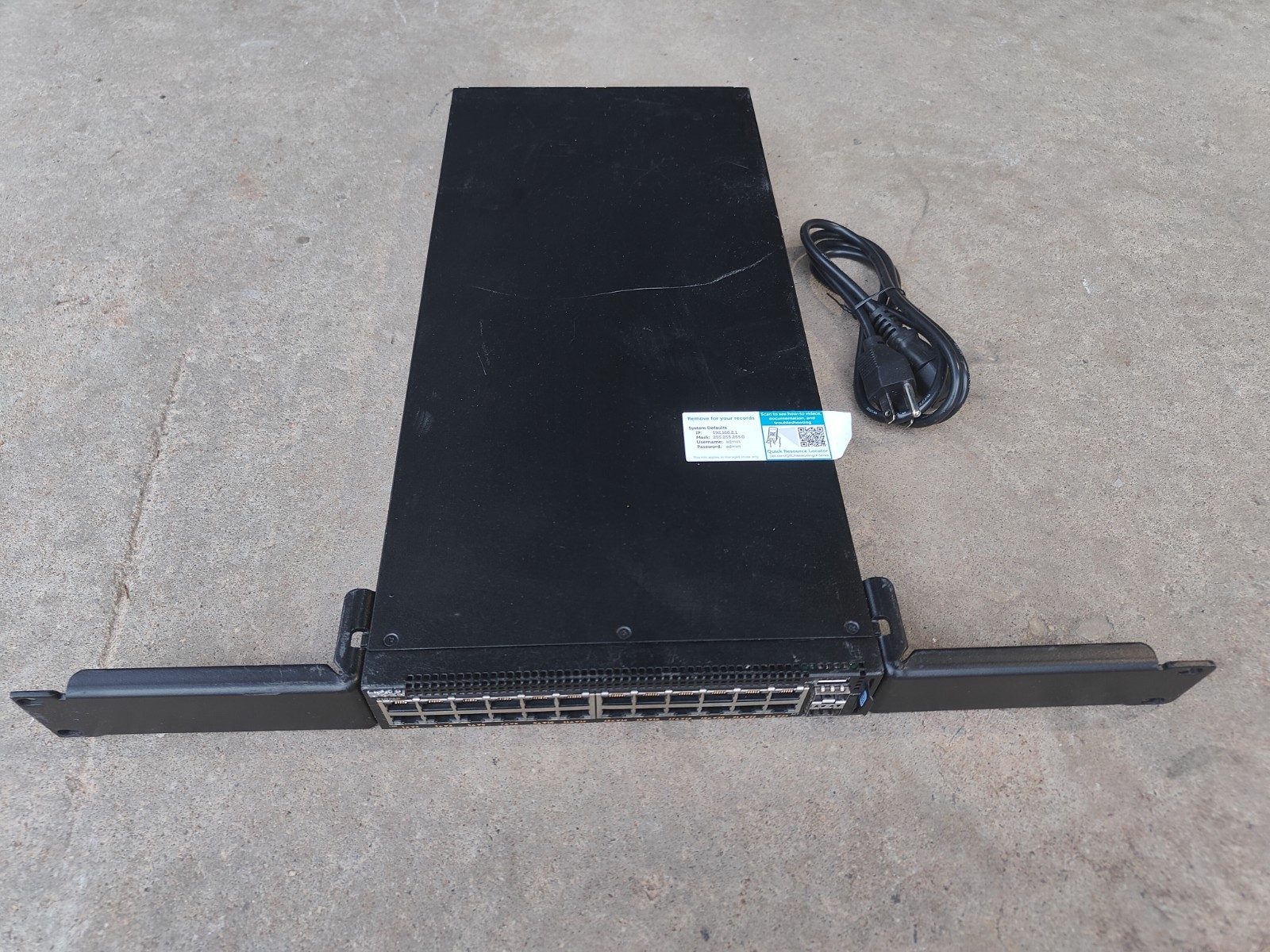 Dell X1026P 26-Port Gigabit PoE Managed Network Switch w/ Rack Ears Dell X1026P 26-Port Gigabit PoE Managed Network Switch w/ Rack Ears